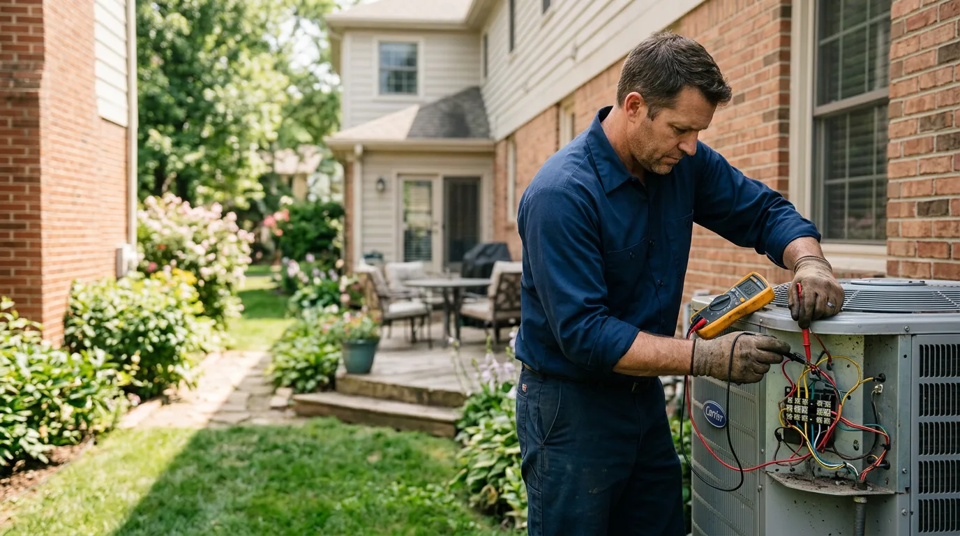 HVAC technician working near Goodman, WI